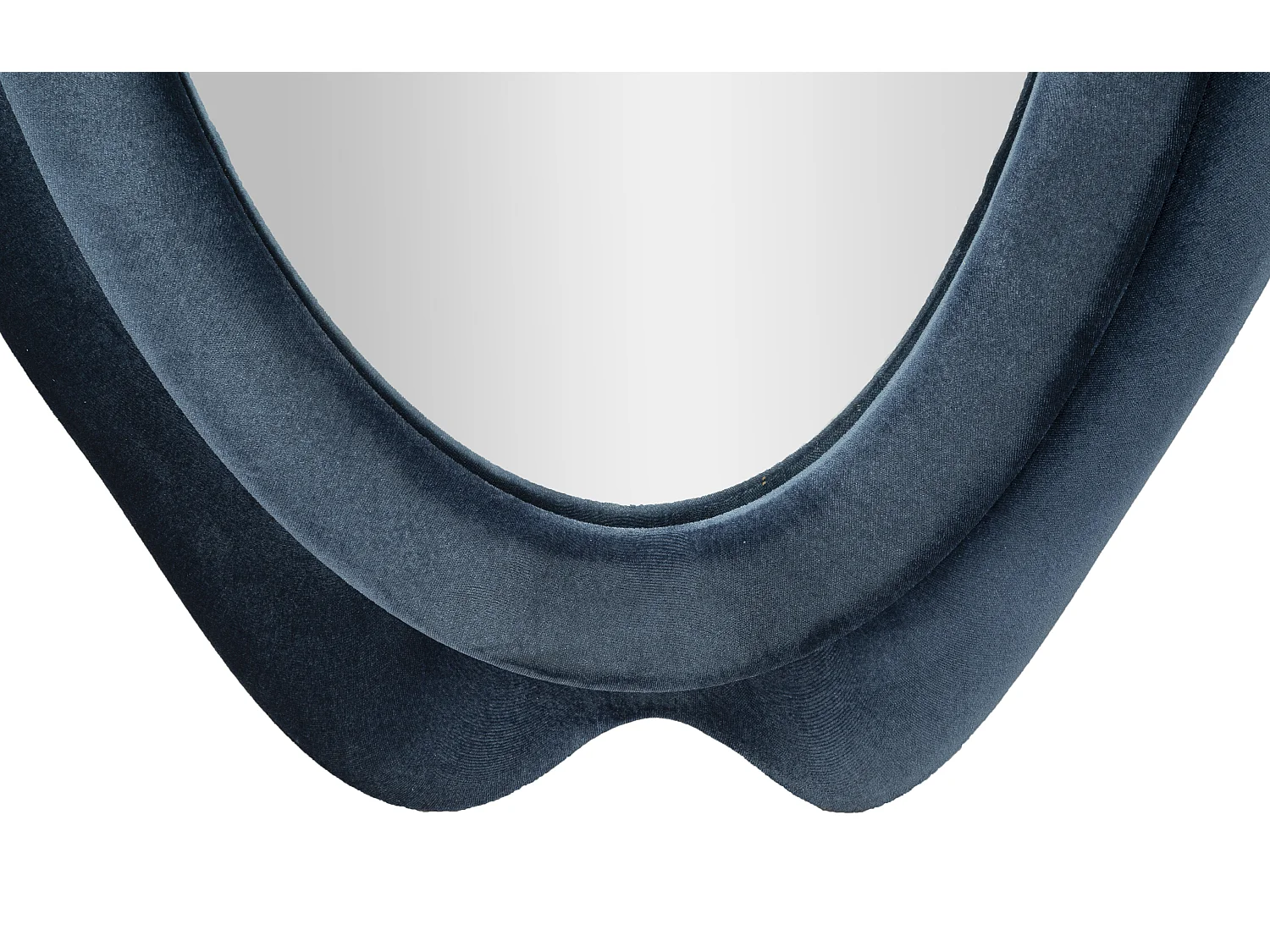 Miroir Mural en Velours "Chanel" 160cm Bleu