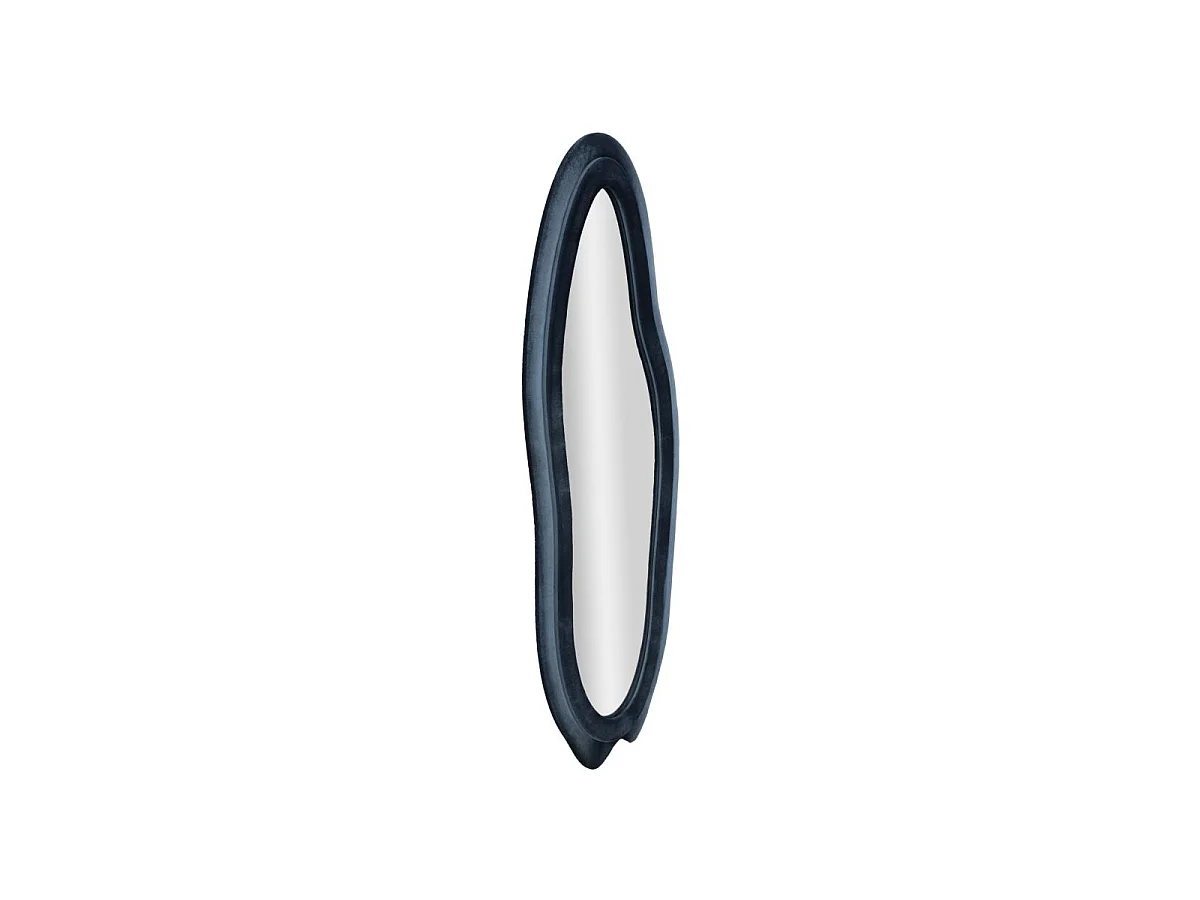 Miroir Mural en Velours "Chanel" 160cm Bleu