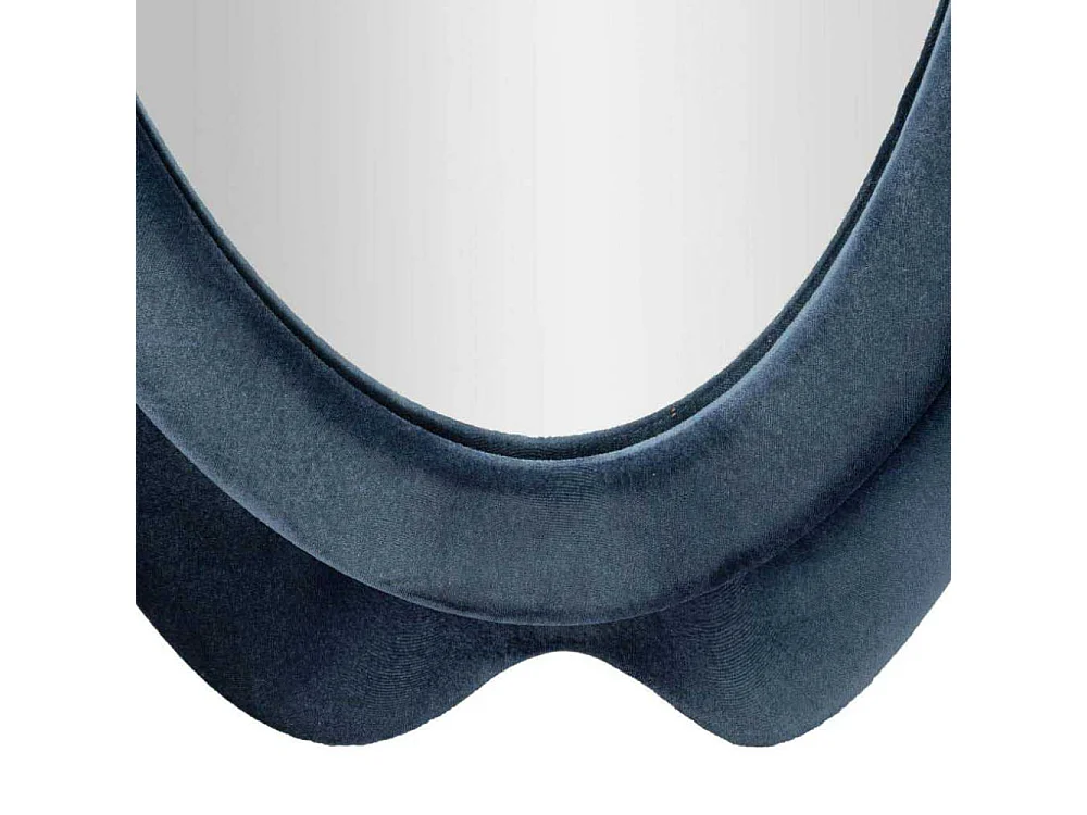 Miroir Mural en Velours "Chanel" 160cm Bleu