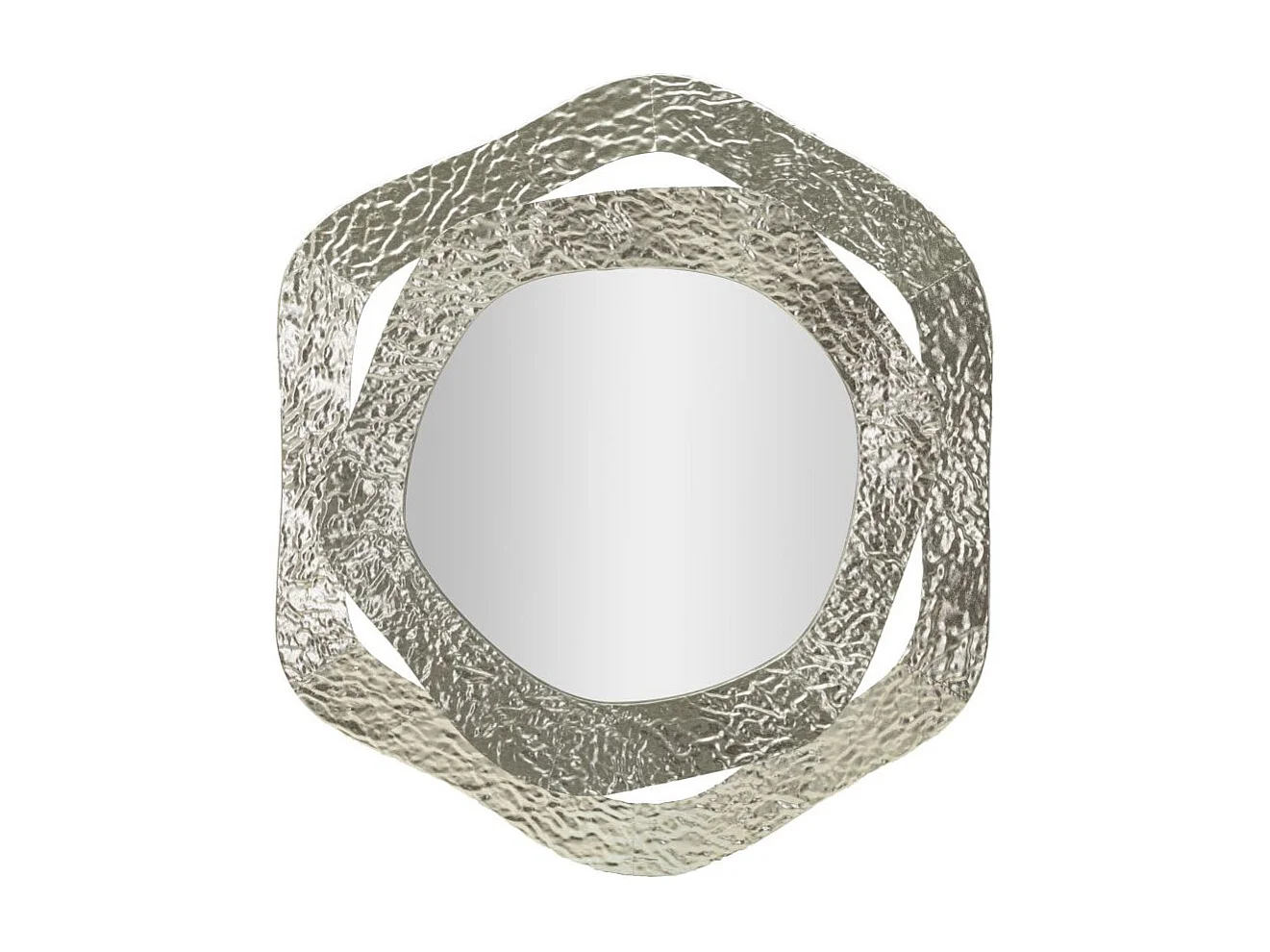 Miroir Mural Design "Aury" 75cm Argent