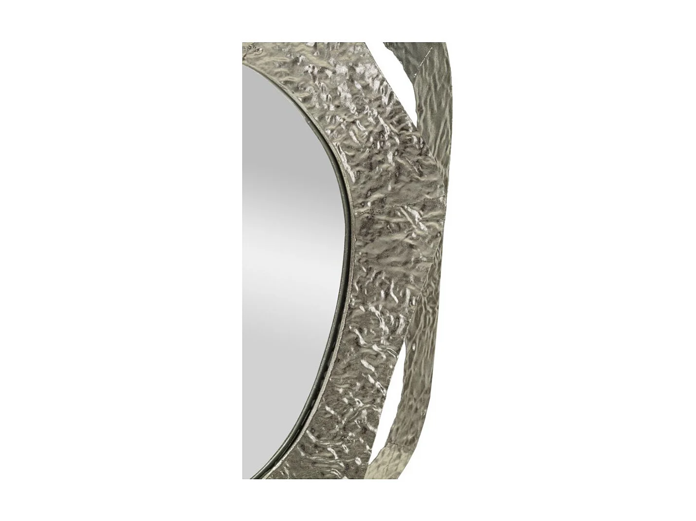 Miroir Mural Design "Aury" 75cm Argent