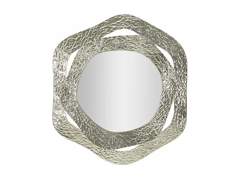 Miroir Mural Design "Aury" 75cm Argent