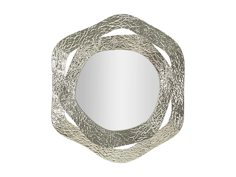 Miroir Mural Design "Aury" 75cm Argent