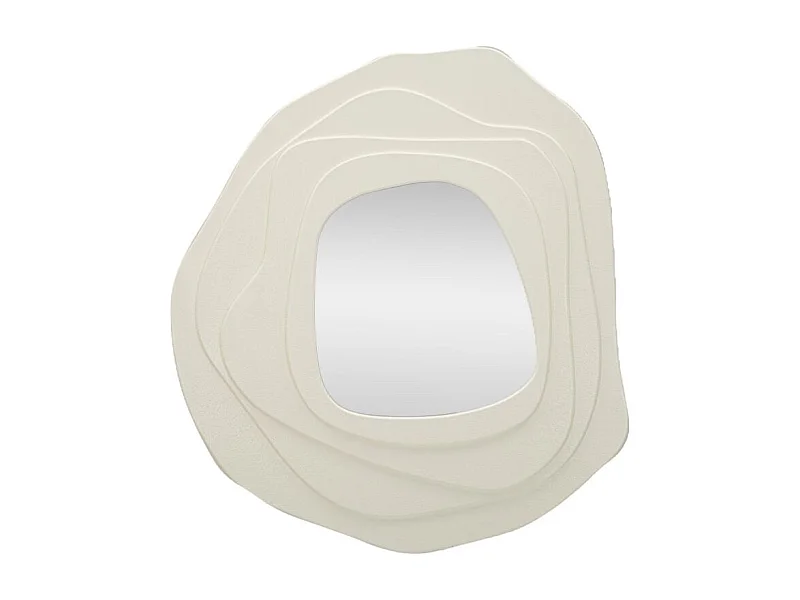 Miroir Mural Design "Dalia" 97cm Blanc