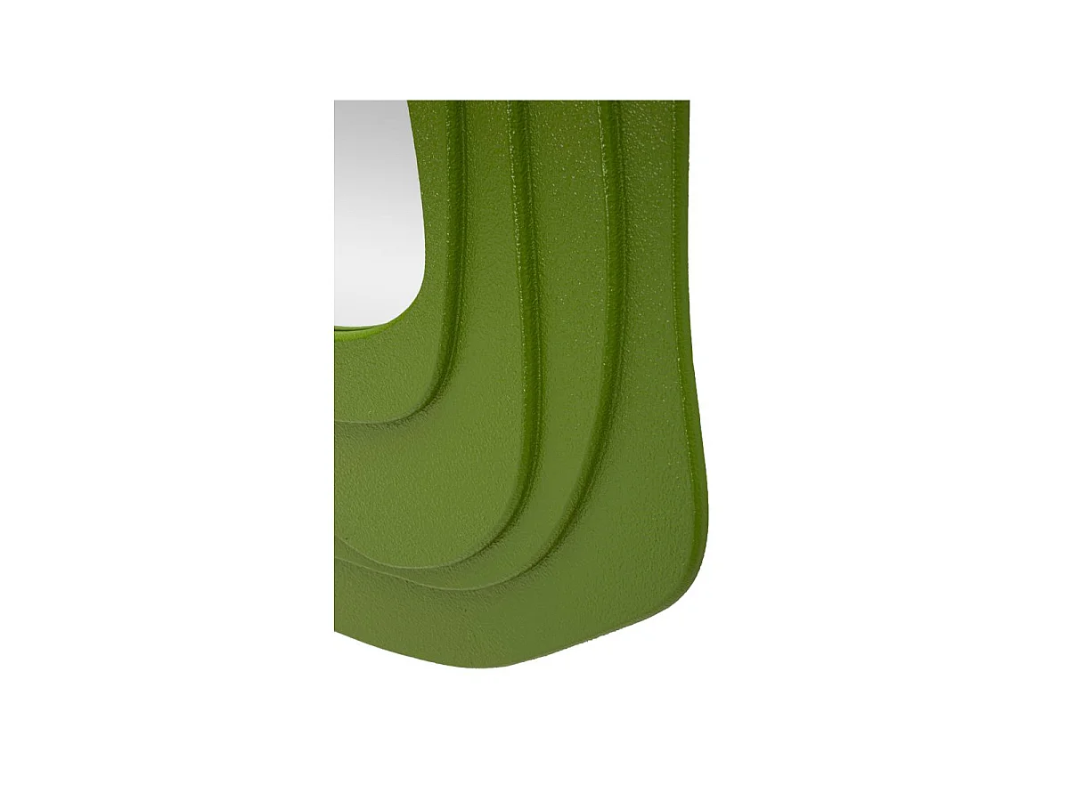 Espejo de pared de diseño en MDF 90x97 cm Dalia - Verde oscuro