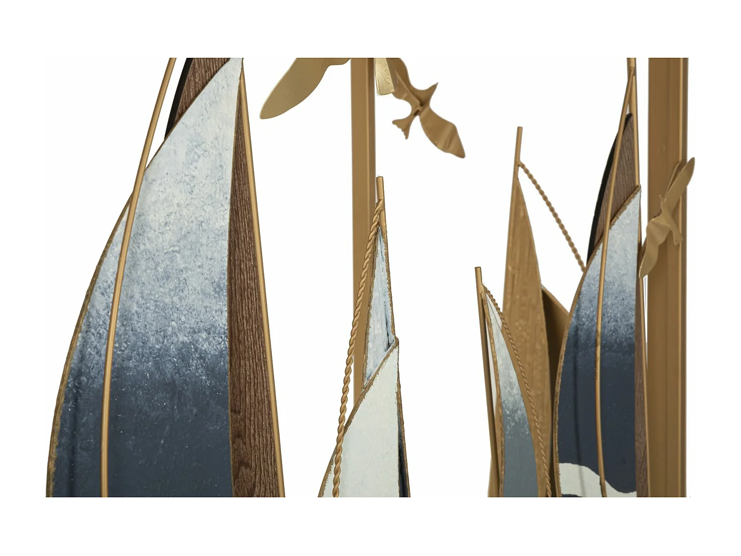 Console Design en Métal "Voiles" 108cm Multicolore