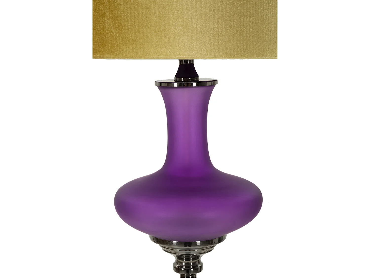 Lampadaire en Verre "Milva One" 167cm Violet & Or