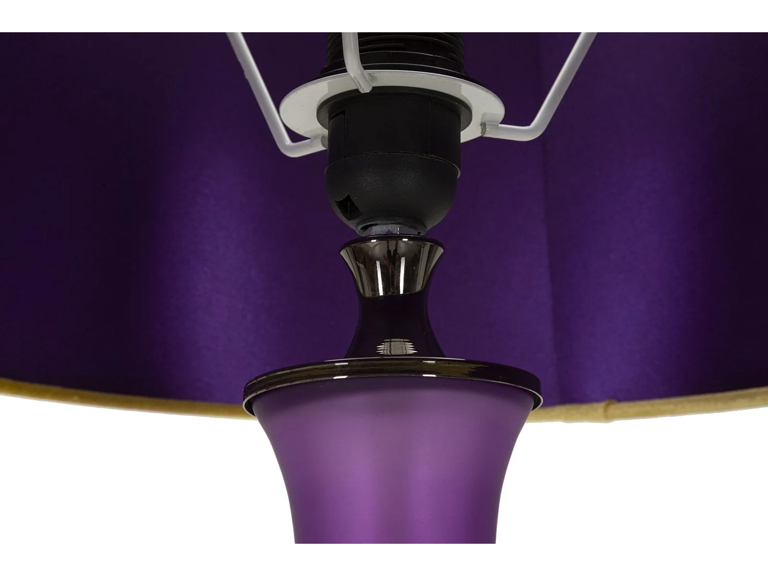 Lampadaire en Verre "Milva One" 167cm Violet & Or