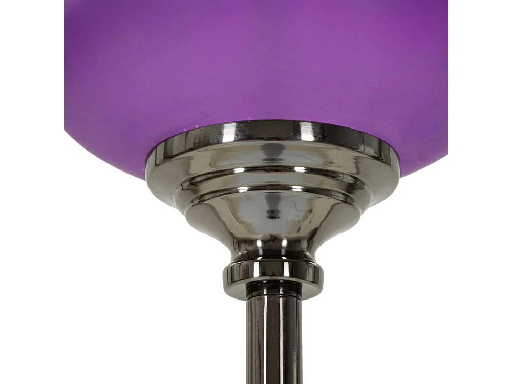 Lampadaire en Verre "Milva One" 167cm Violet & Or