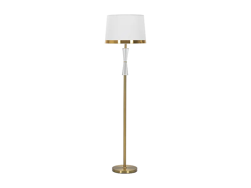 Lampada da terra in metallo e vetro cm  Ø 40x153