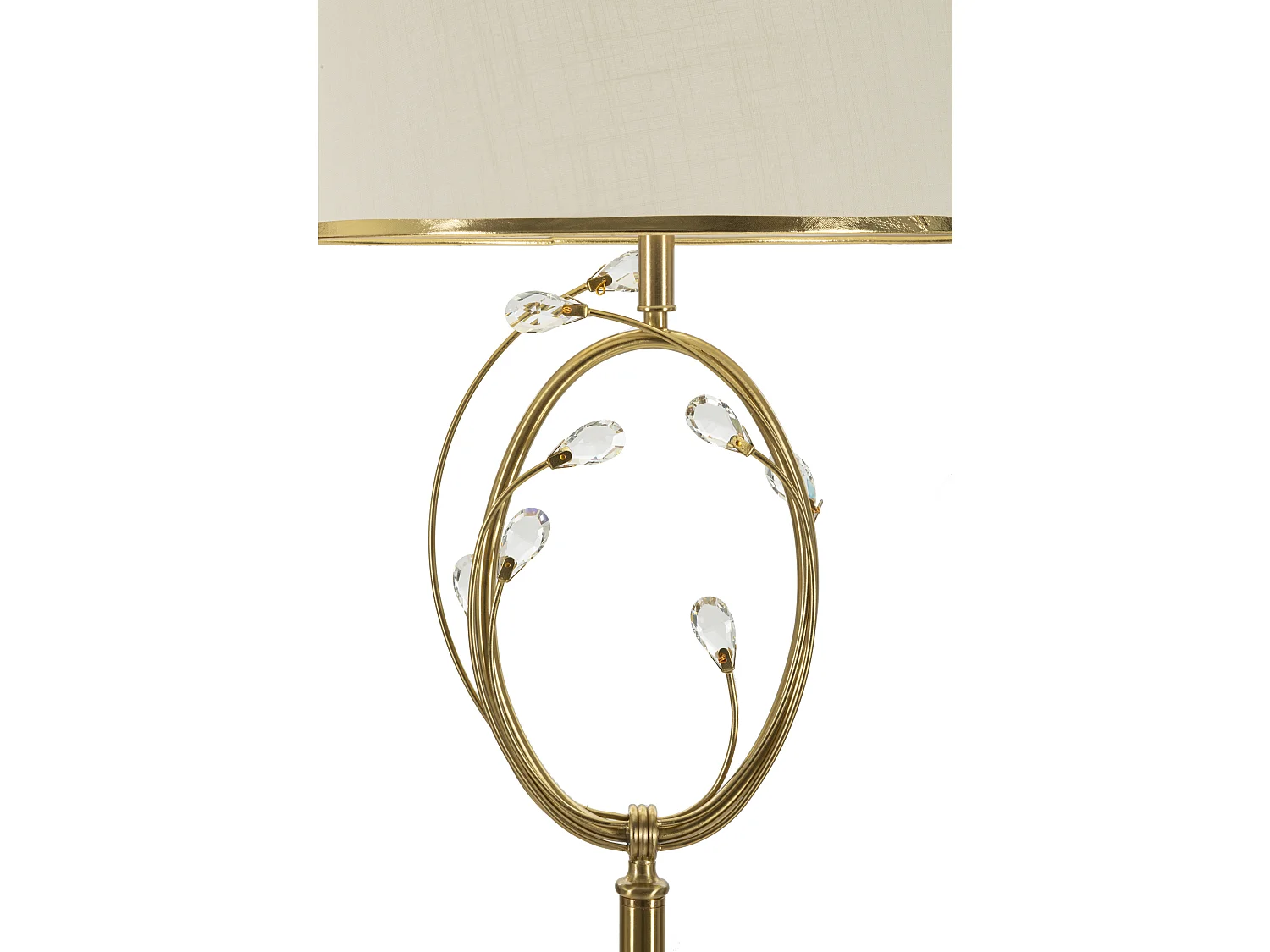 Lampada da terra in metallo dorato cm  Ø 38x170