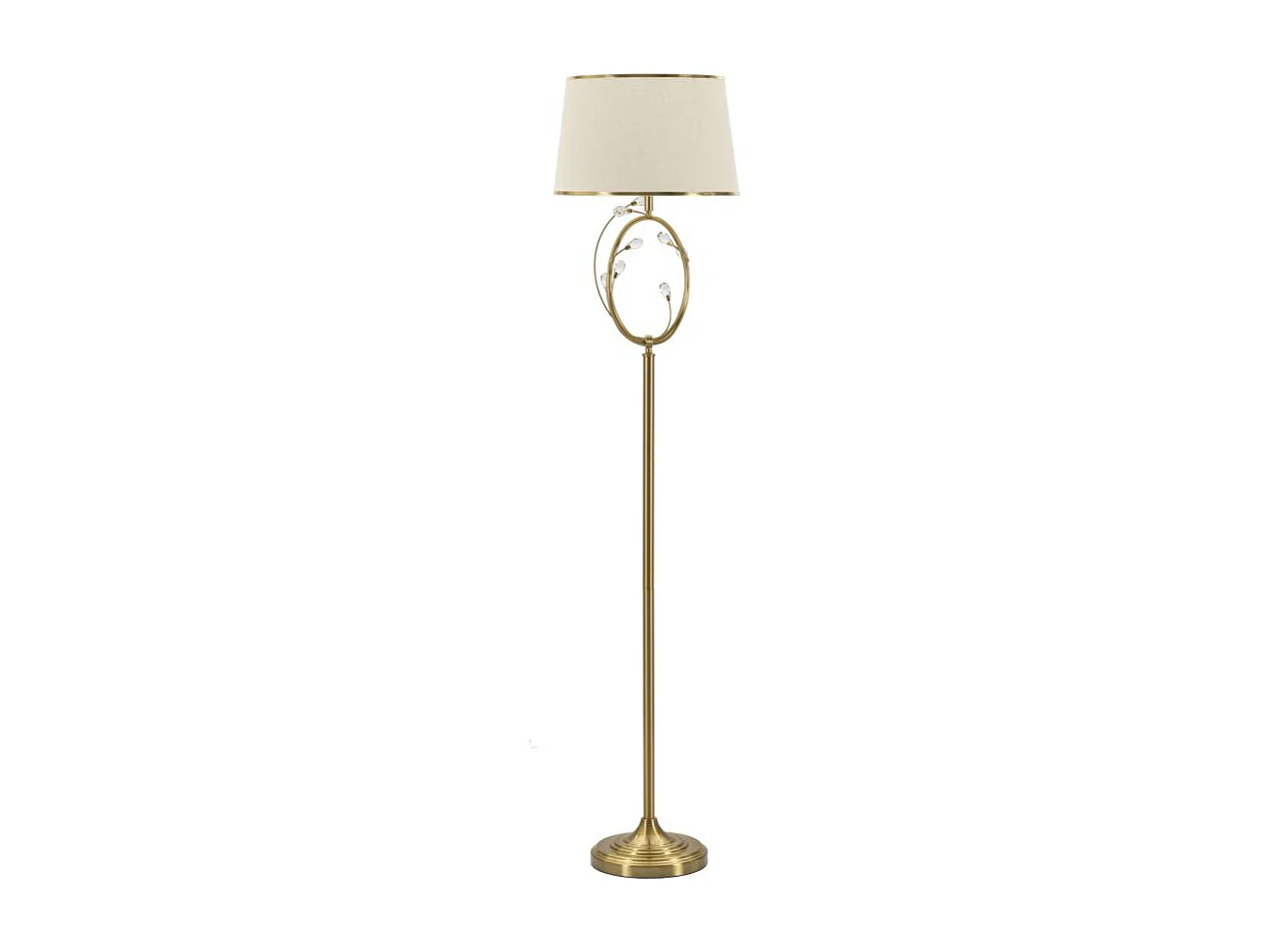 Lampadaire Design en Métal "Versailles" 170cm Or