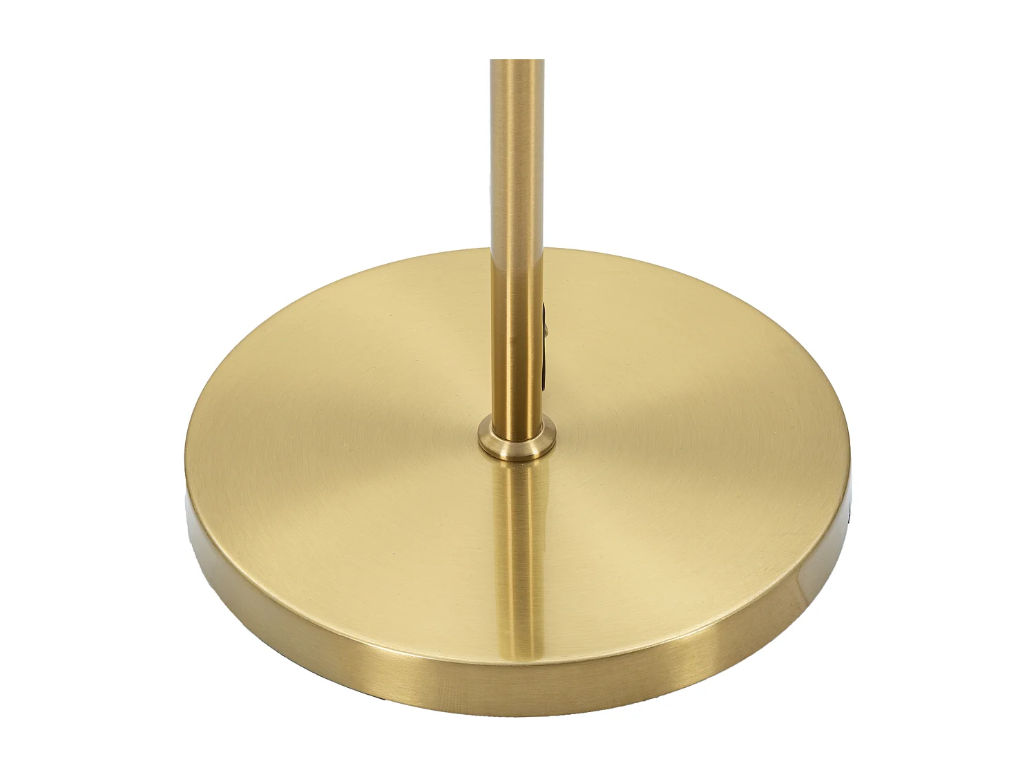 Lampadaire Design 2 Sphères "Luci" 168cm Blanc & Or