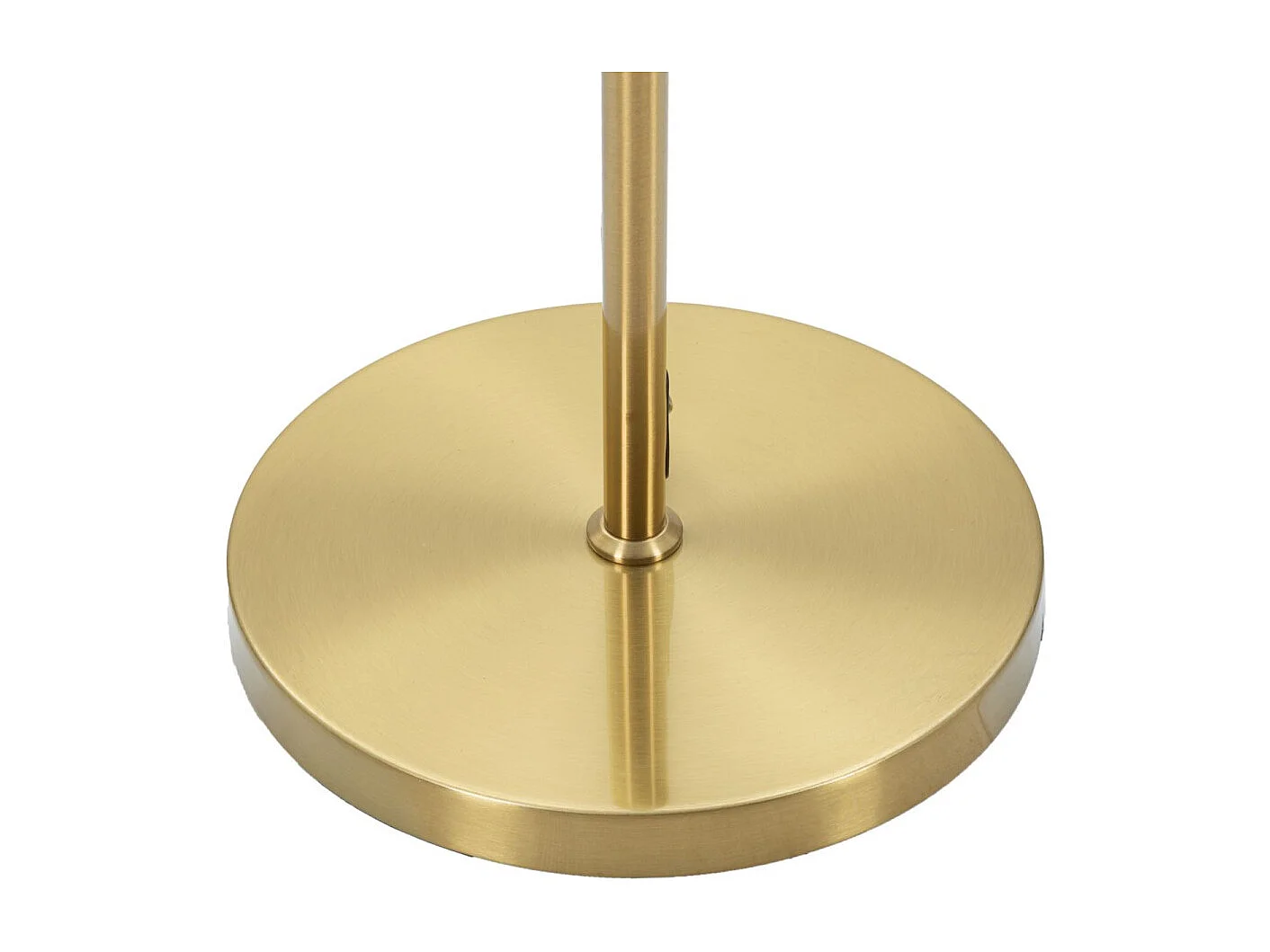 Lampadaire Design 2 Sphères "Luci" 168cm Blanc & Or