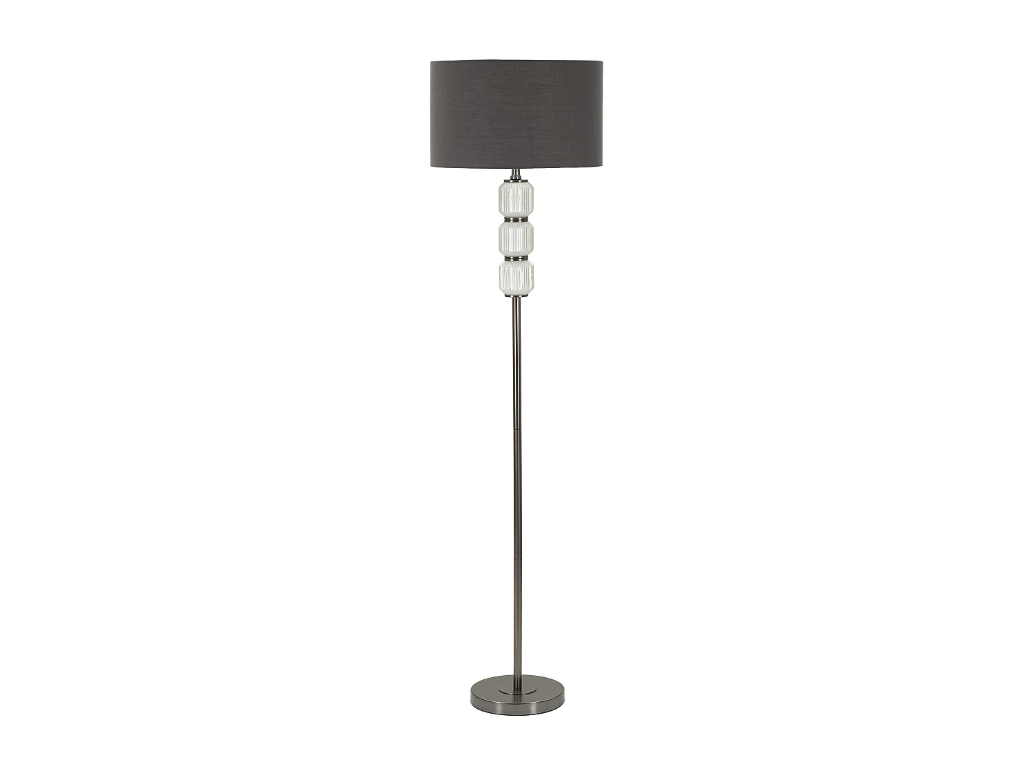 Lampadaire en Métal "Bright One" 163cm Blanc & Gris