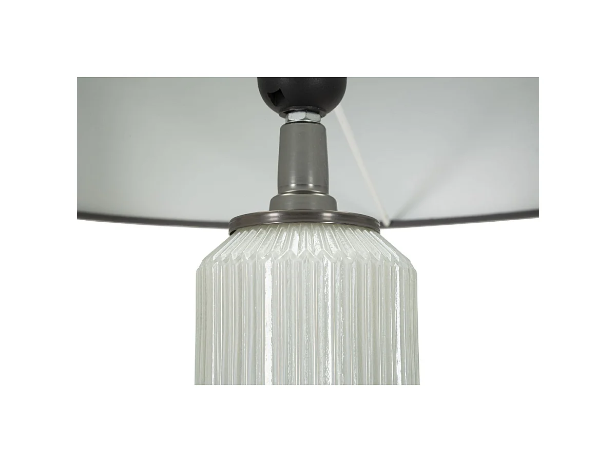Lampadaire en Métal "Bright One" 163cm Blanc & Gris