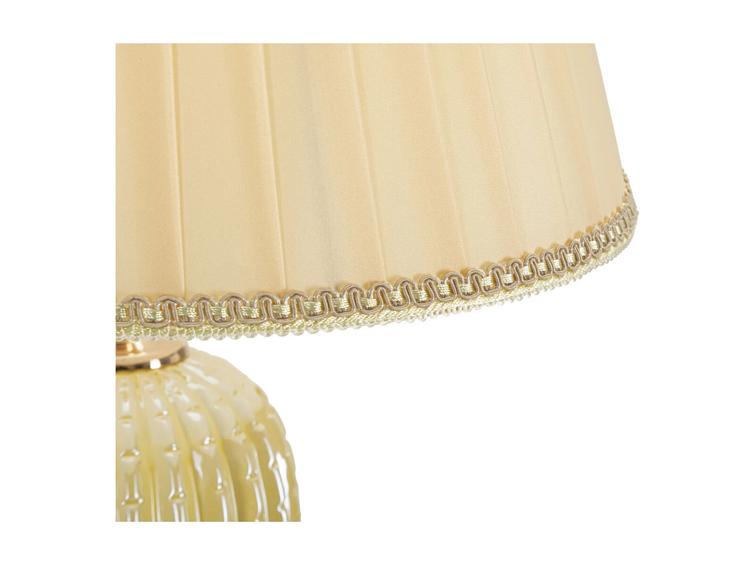 Lampadaire en Métal "Harley" 160cm Or & Beige