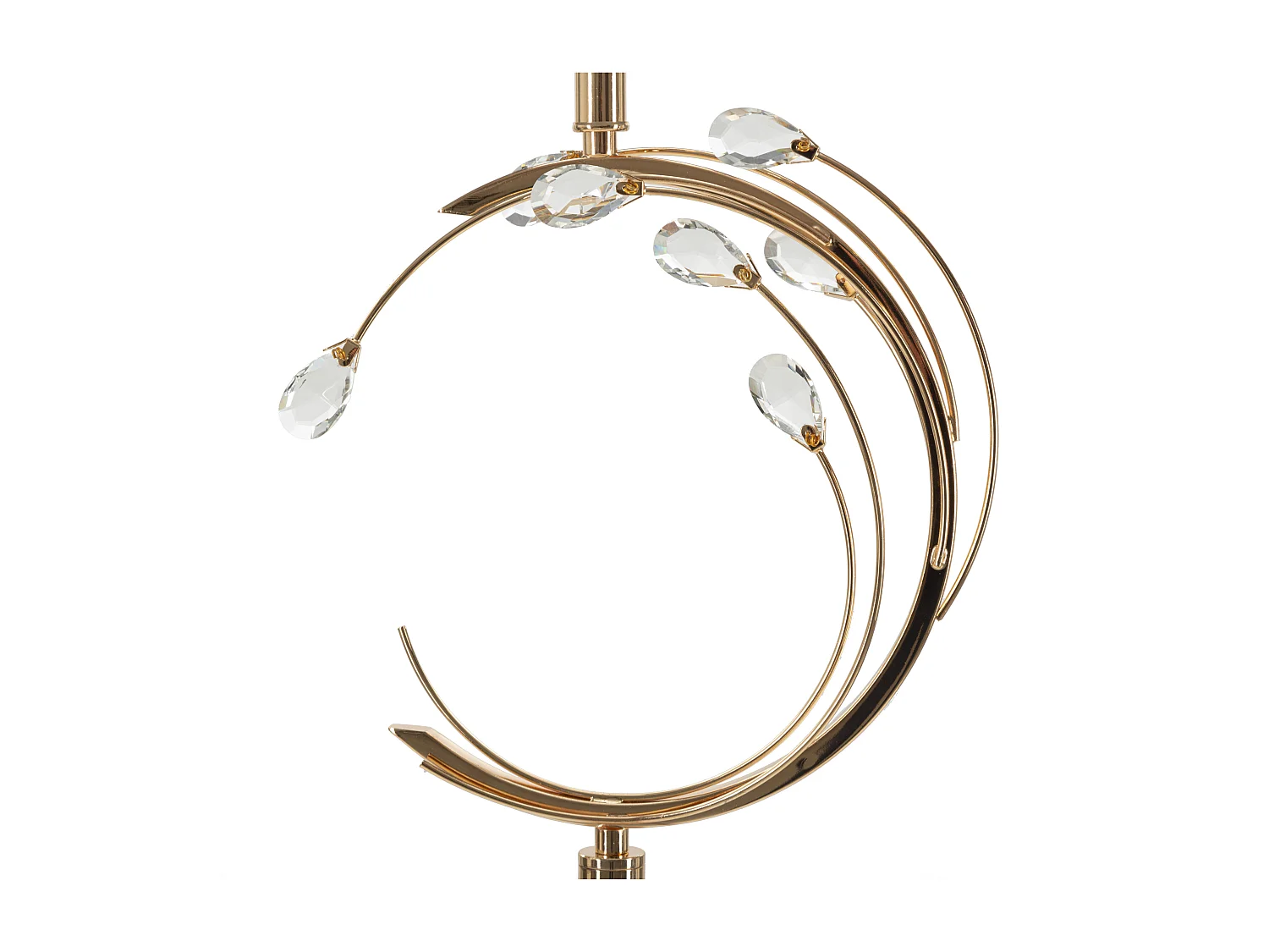 Lampada da terra in metallo dorato cm  Ø 38x160