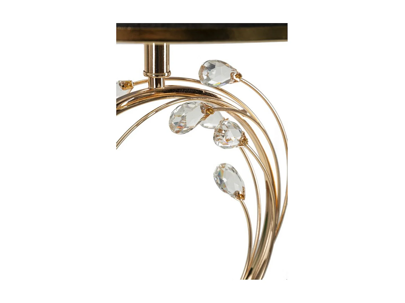 Gouden metalen staande lamp Ø 38x160 cm