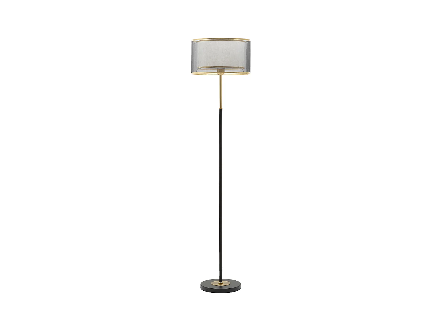 Lampadaire en métal noir cm Ø 35x153
