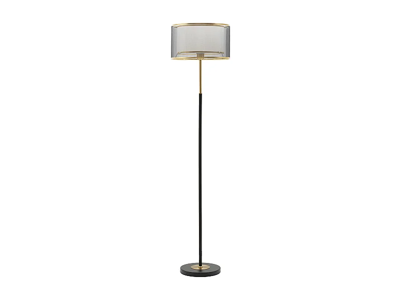 Lampadaire en Métal "Levels" 153cm Noir & Or