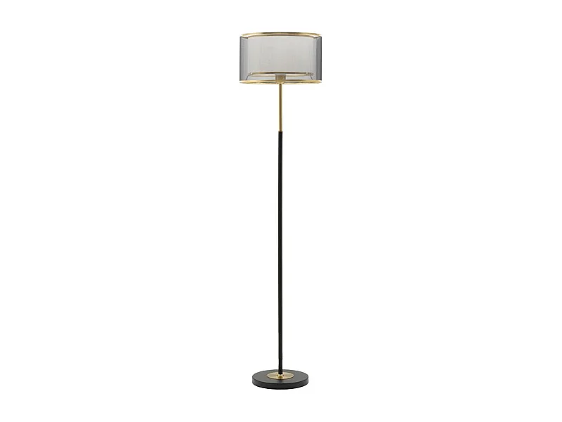 Lampadaire en Métal "Levels" 153cm Noir & Or
