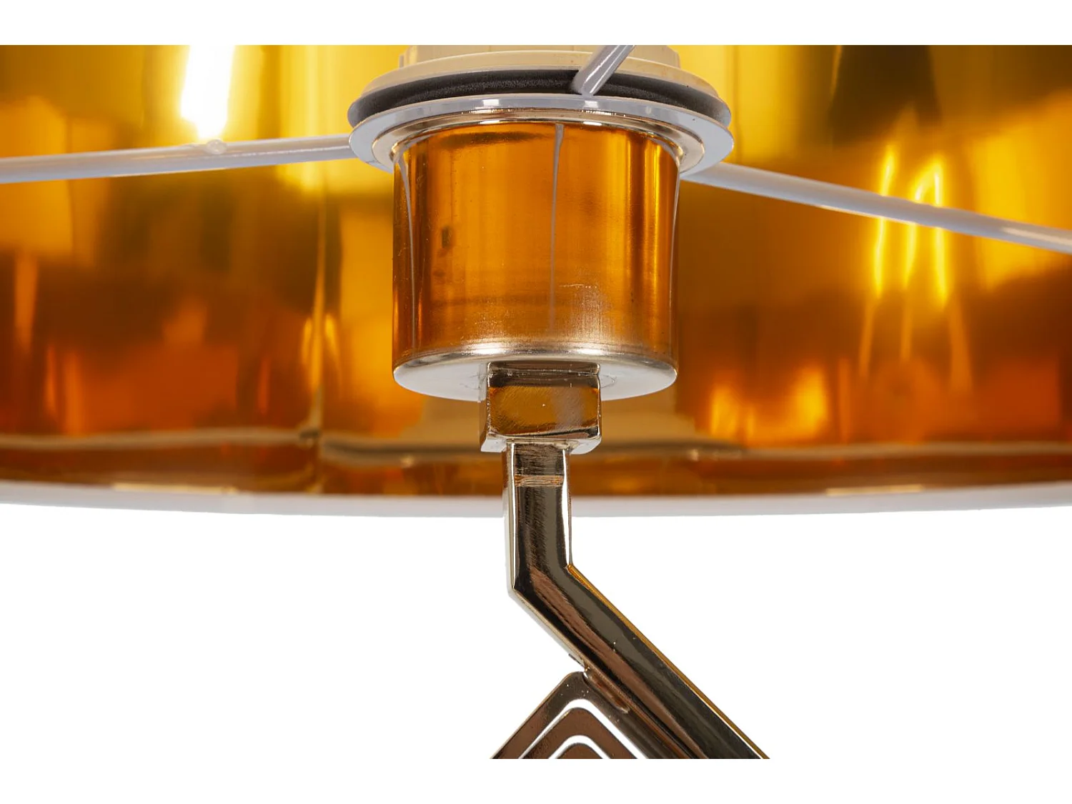 Lampada da terra in metallo dorato Ø cm  40x161