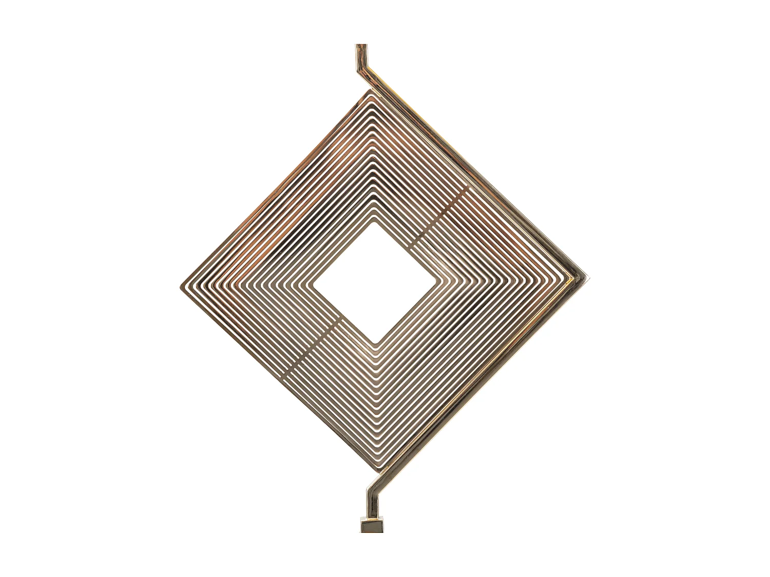 Lampadaire en Métal "Move" 161cm Or & Blanc