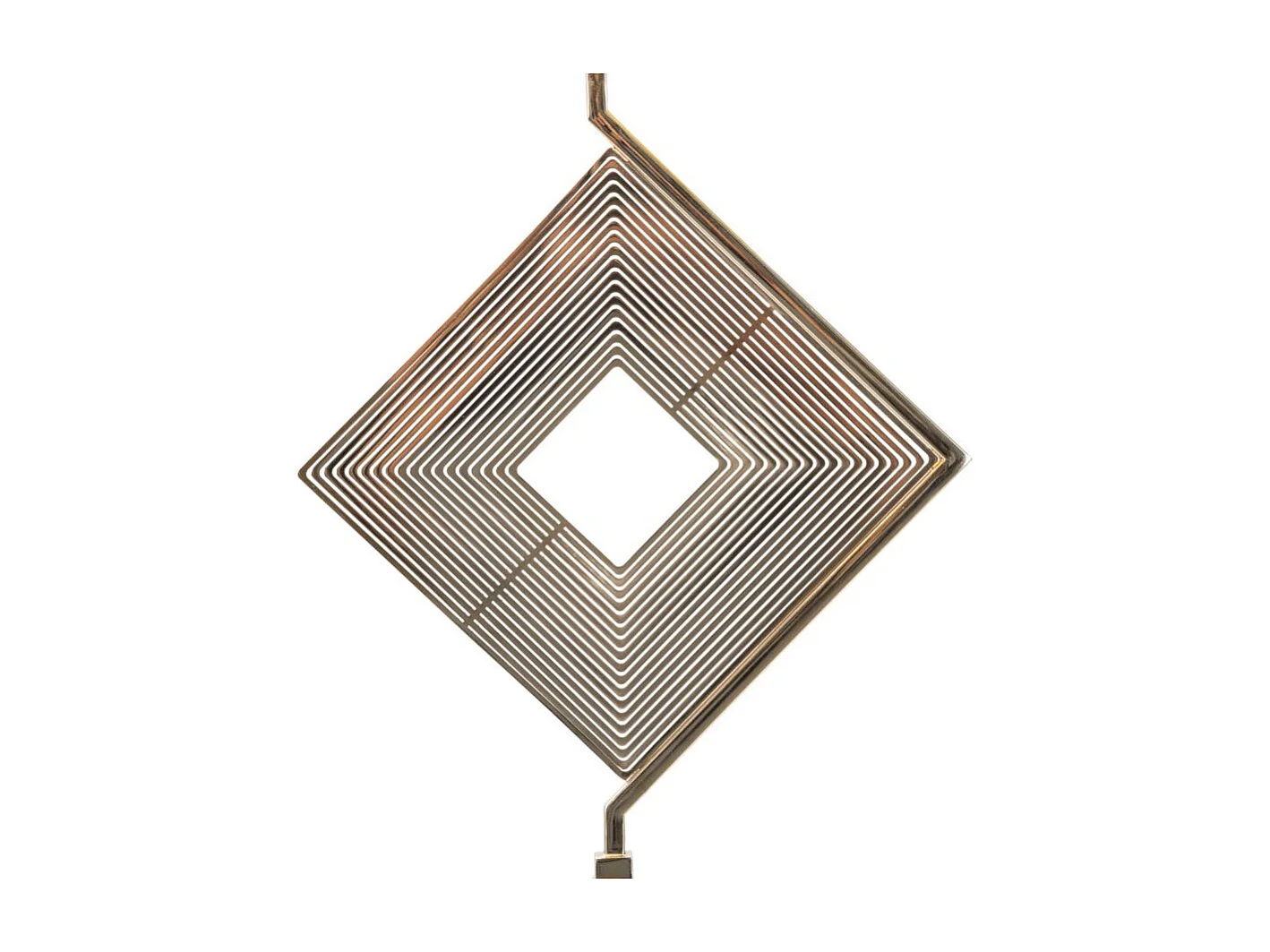 Lampadaire en Métal "Move" 161cm Or & Blanc