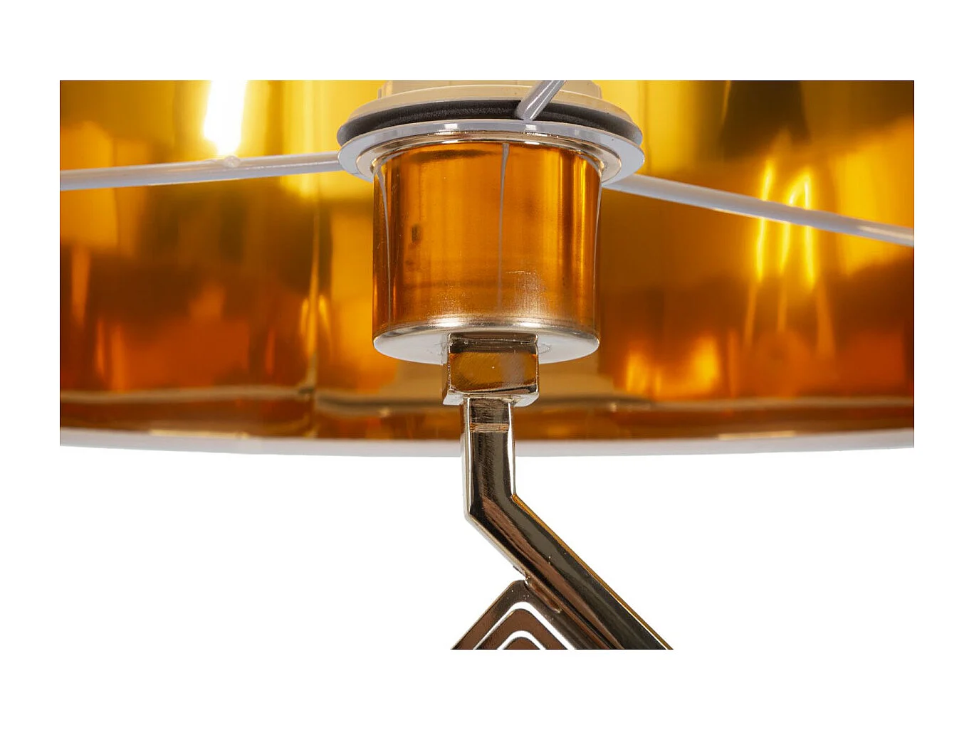 Lampadaire en Métal "Move" 161cm Or & Blanc