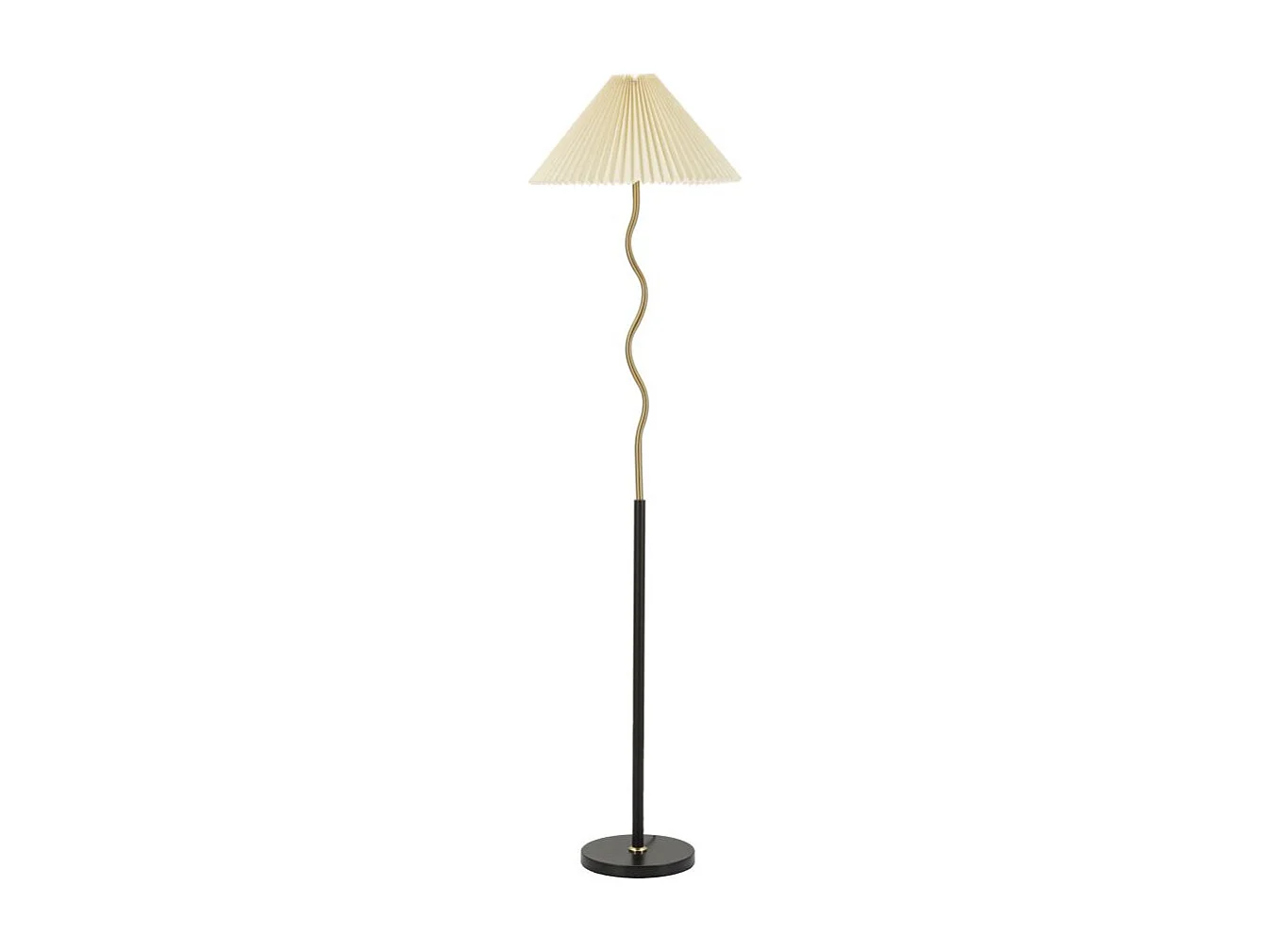 Zwarte metalen staande lamp Ø 46x172 cm