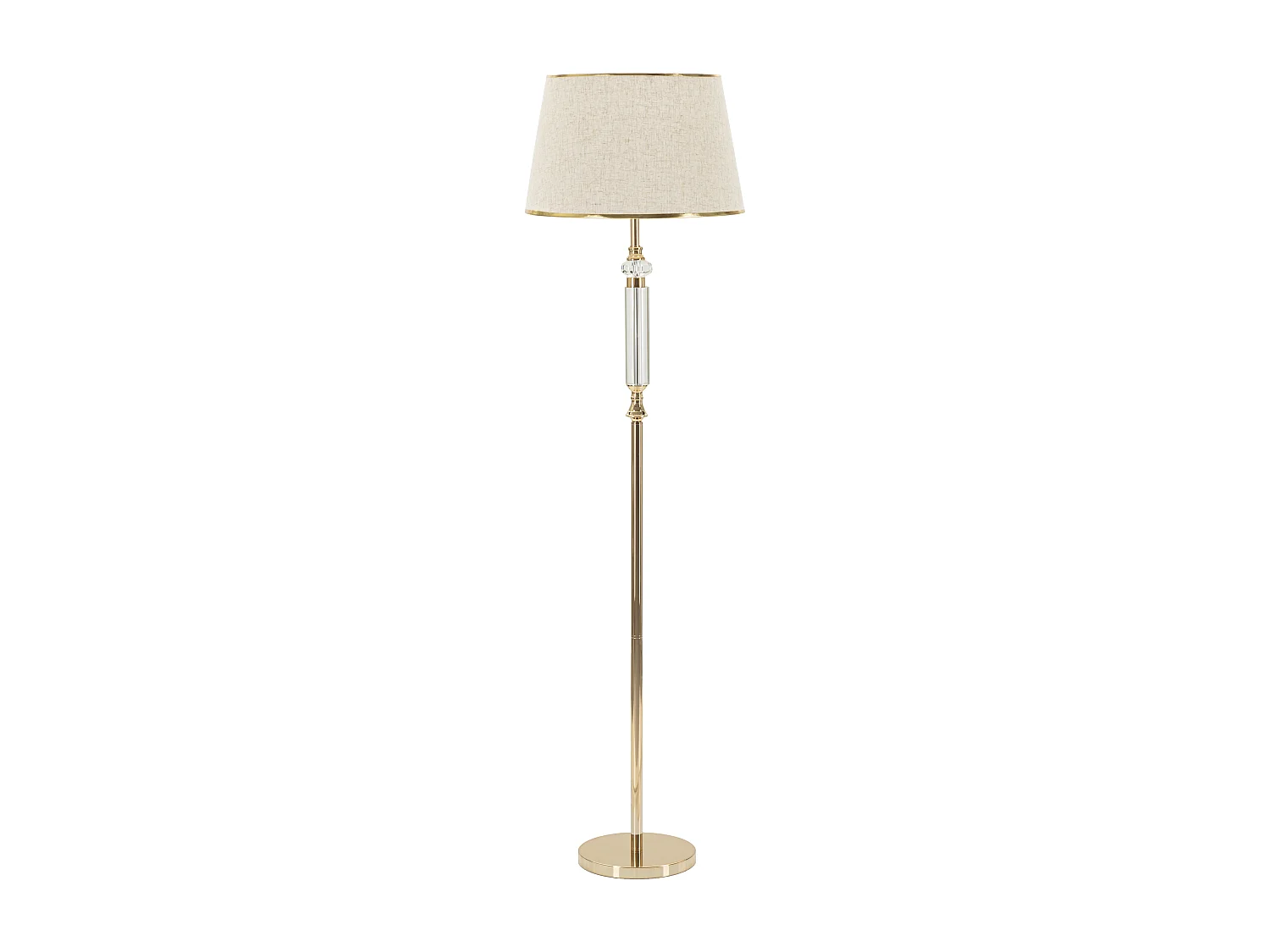Lampadaire Design en Métal "Praga" 165cm Or