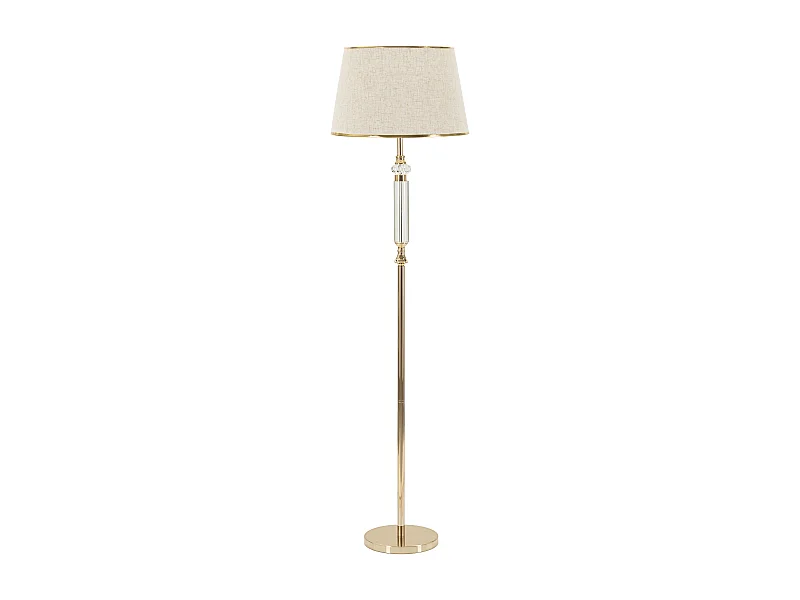 Lampada da terra in metallo e vetro cm  Ø 45x165
