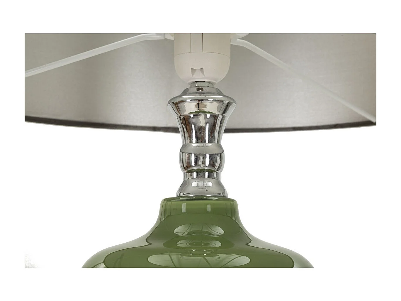 Lampadaire en Verre "Eva One" 160cm Vert & Noir