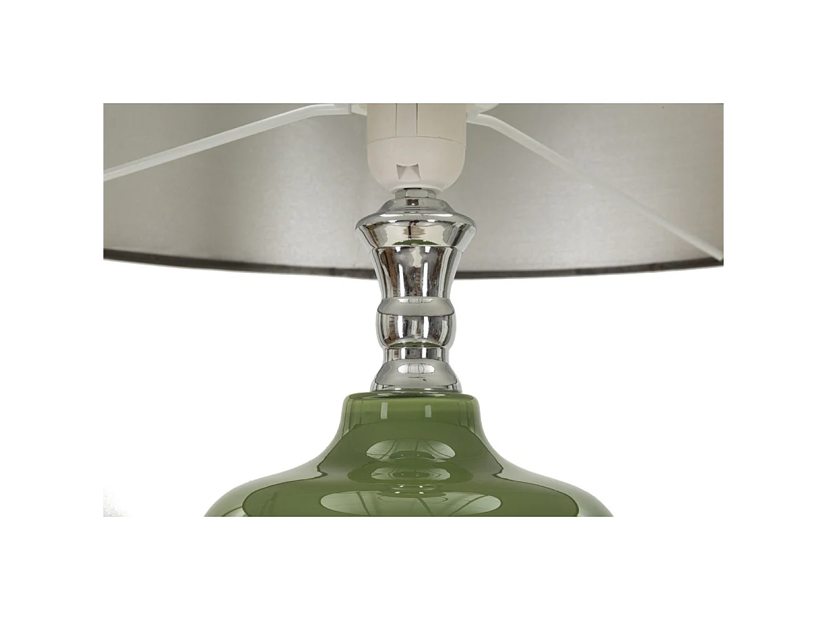 Lampadaire en Verre "Eva One" 160cm Vert & Noir