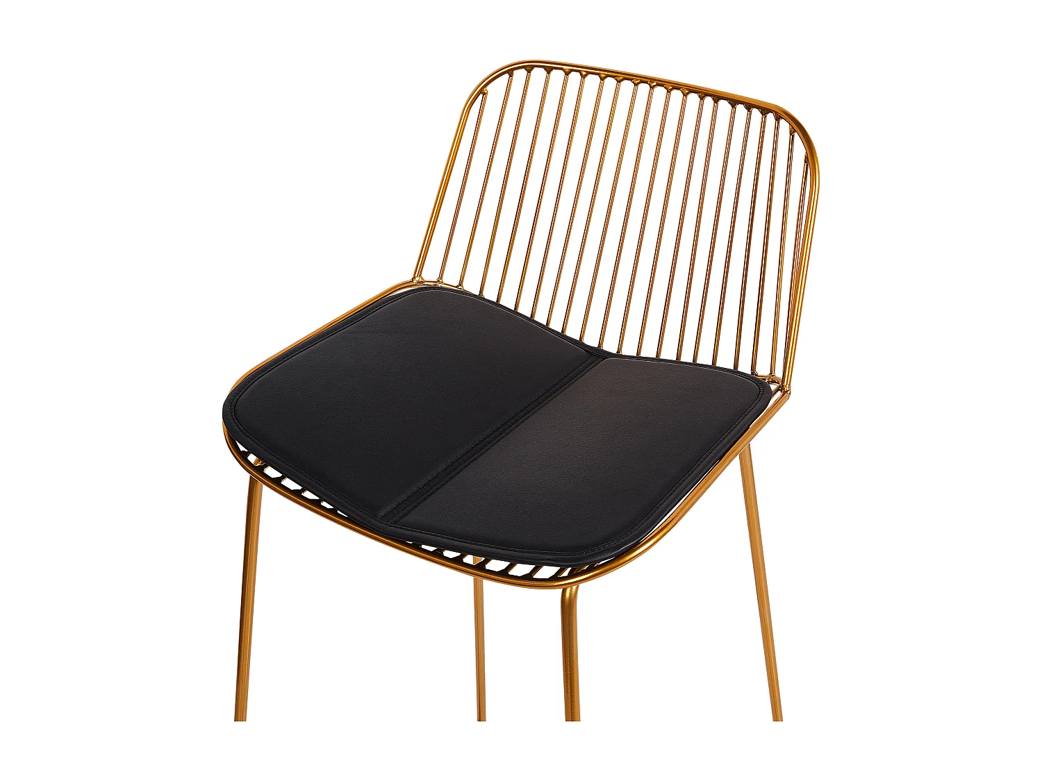 Lot de 2 chaises de bar PENSACOLA Métal Doré