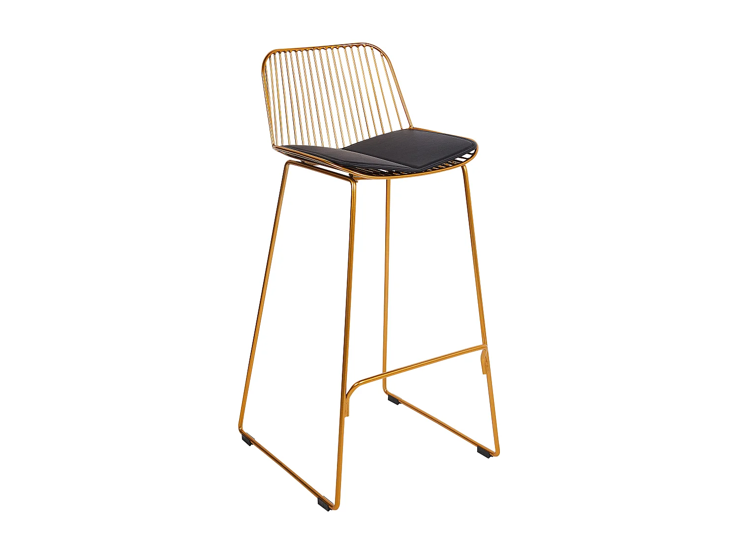 Lot de 2 chaises de bar PENSACOLA Métal Doré