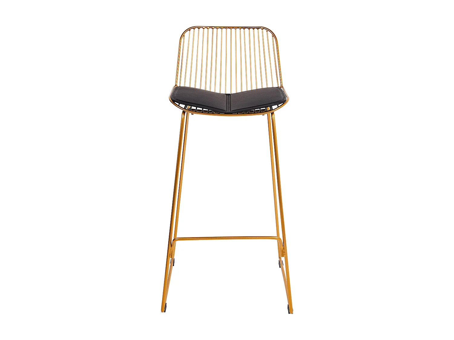 Lot de 2 chaises de bar PENSACOLA Métal Doré