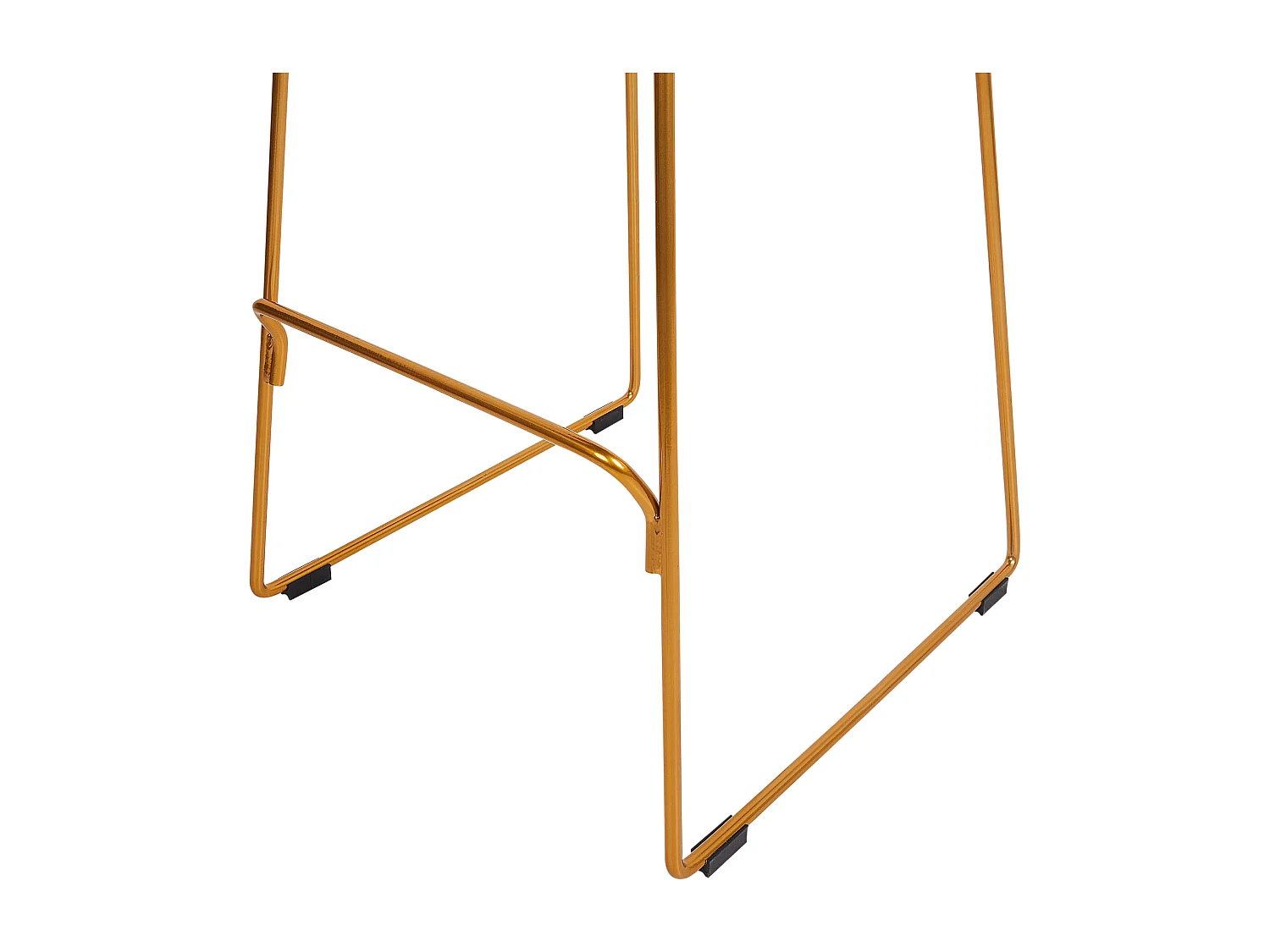 Lot de 2 chaises de bar PENSACOLA Métal Doré