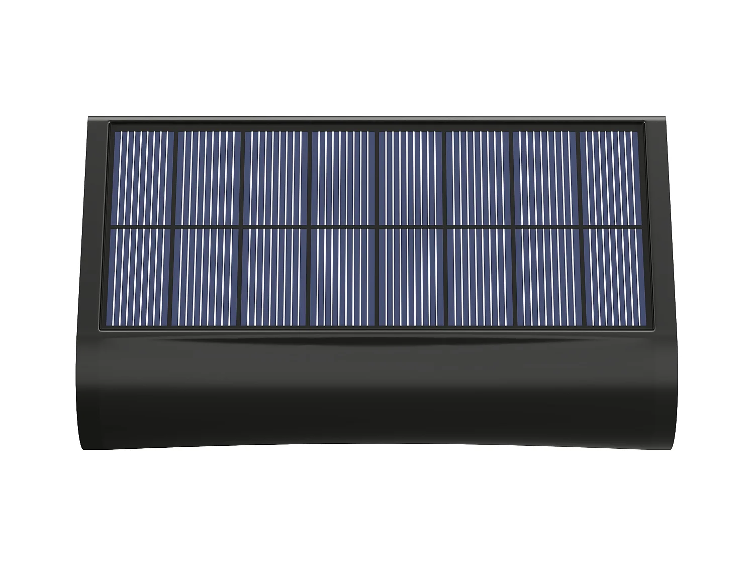 Juego de 2 apliques solares de pared - 30 lúmenes - Negro - TRESTIA