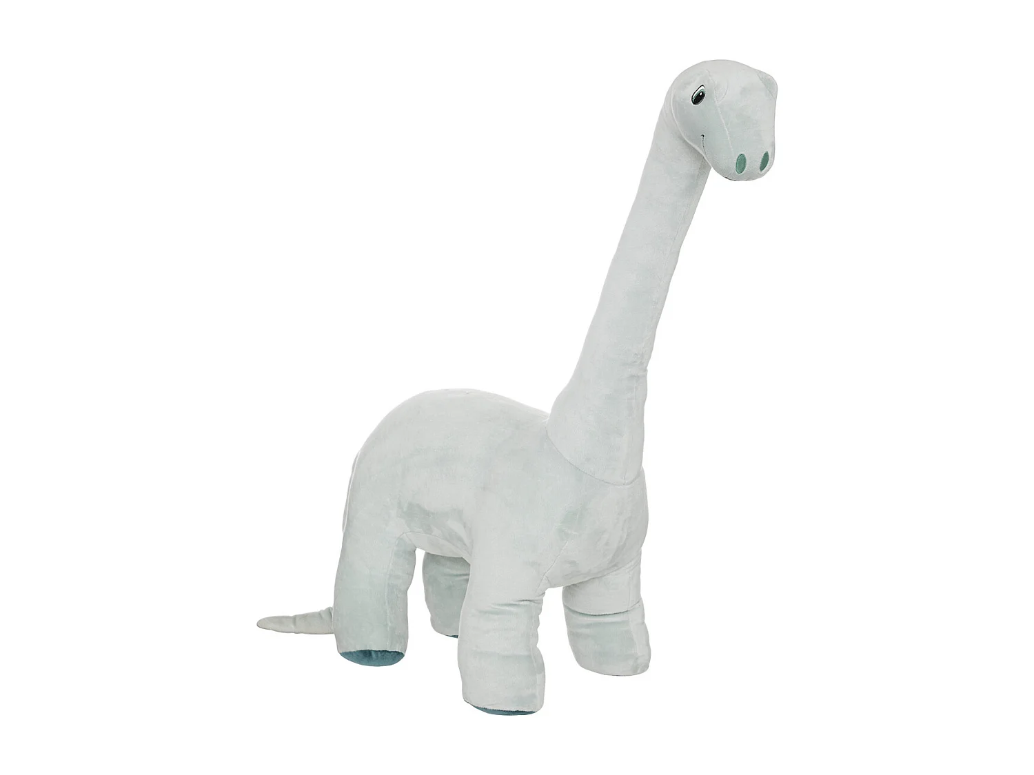 Knuffel XL dinosaurus grijs 90x65x28cm