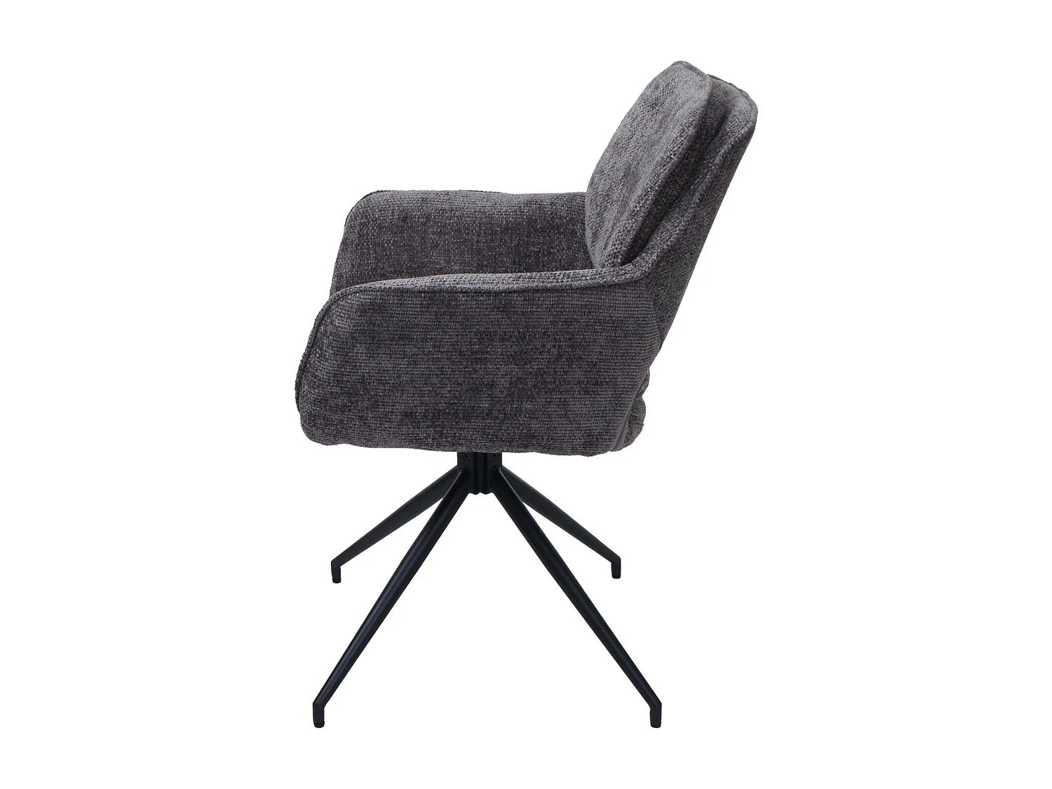 Chaise de salle à manger MCW-N74 (lot de 2),  gris foncé