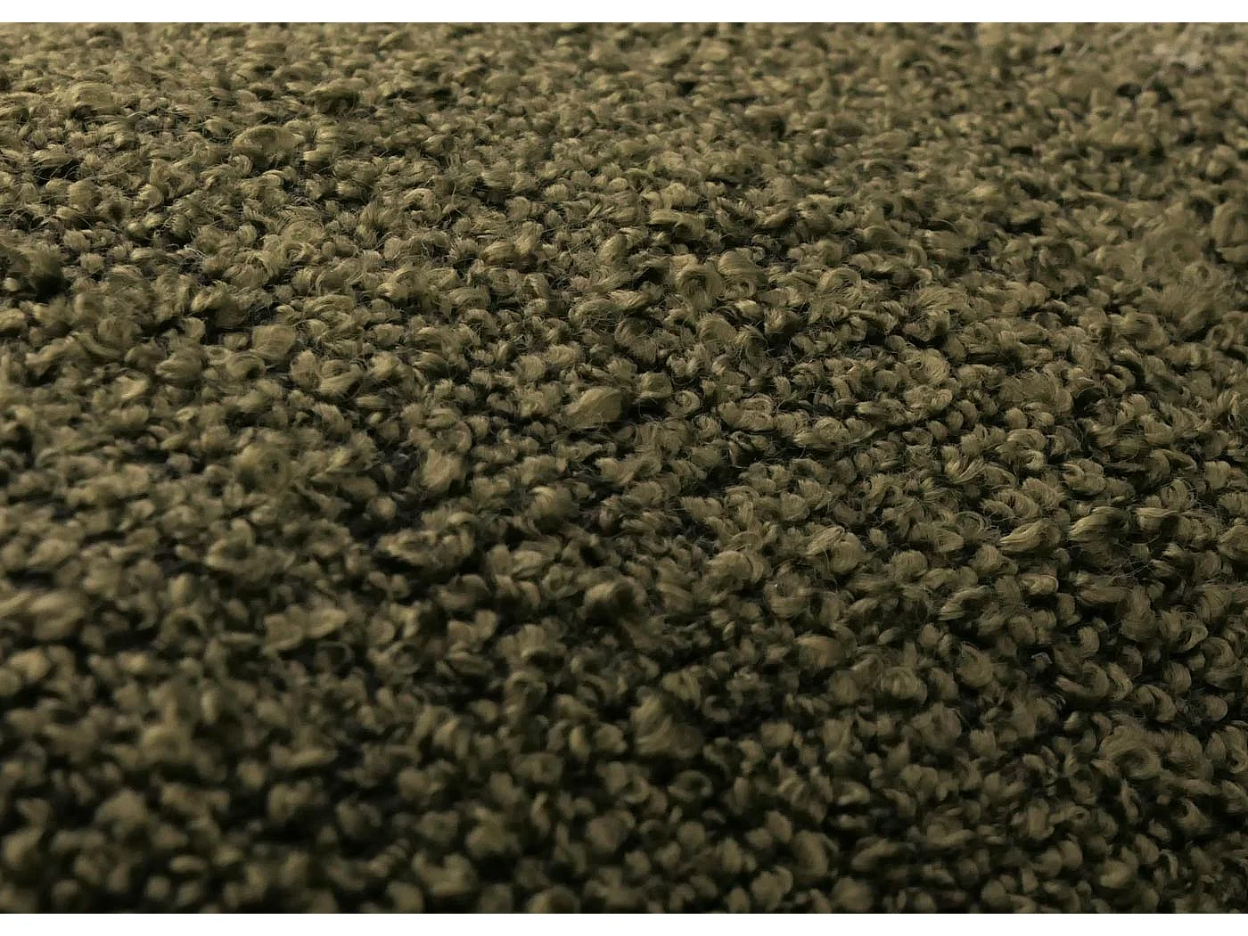 Eetkamerstoel MCW-G66 Bouclé,  groen, met armleuning