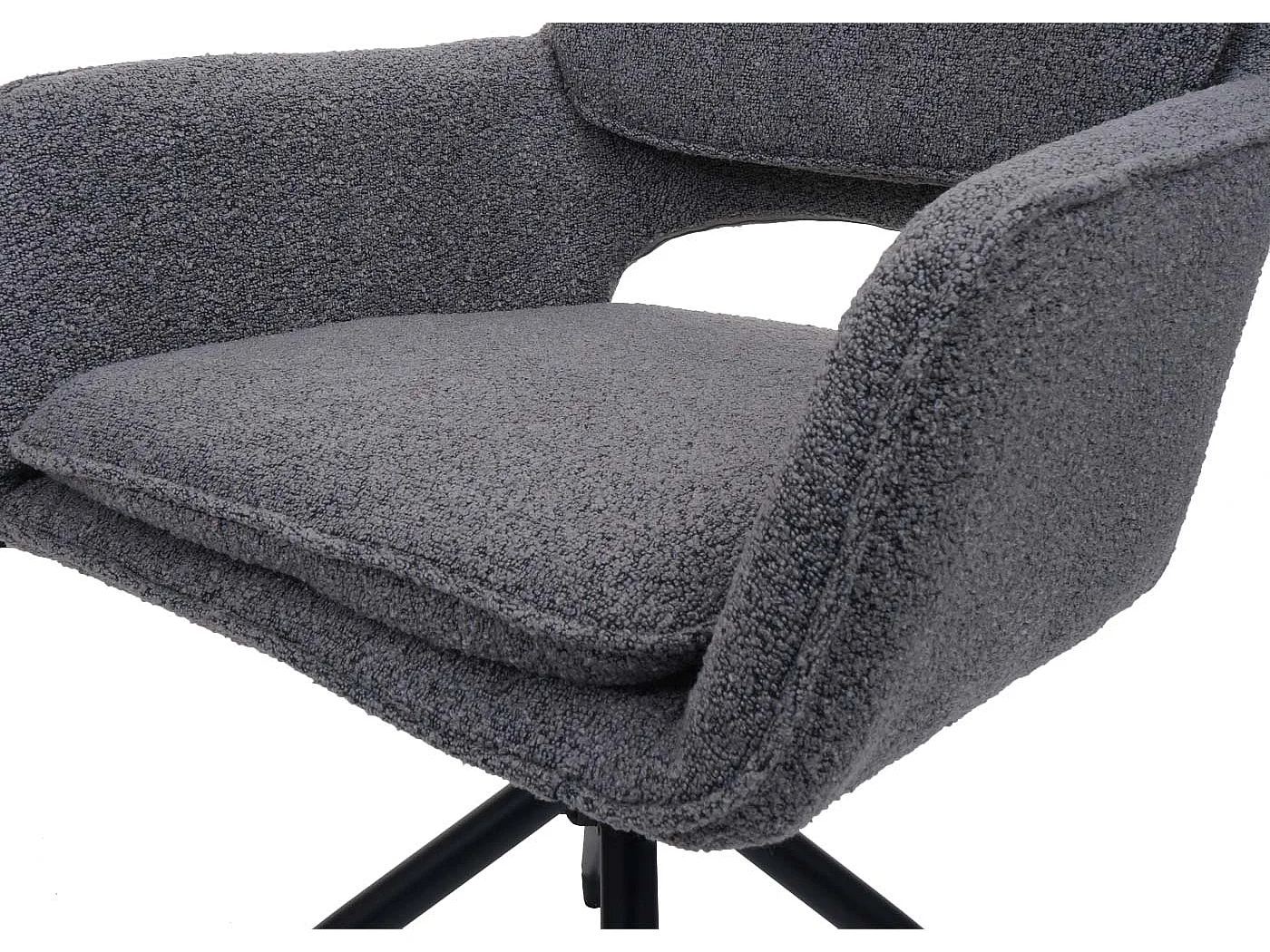 Silla de comedor MCW-N74 (set de 2),  gris