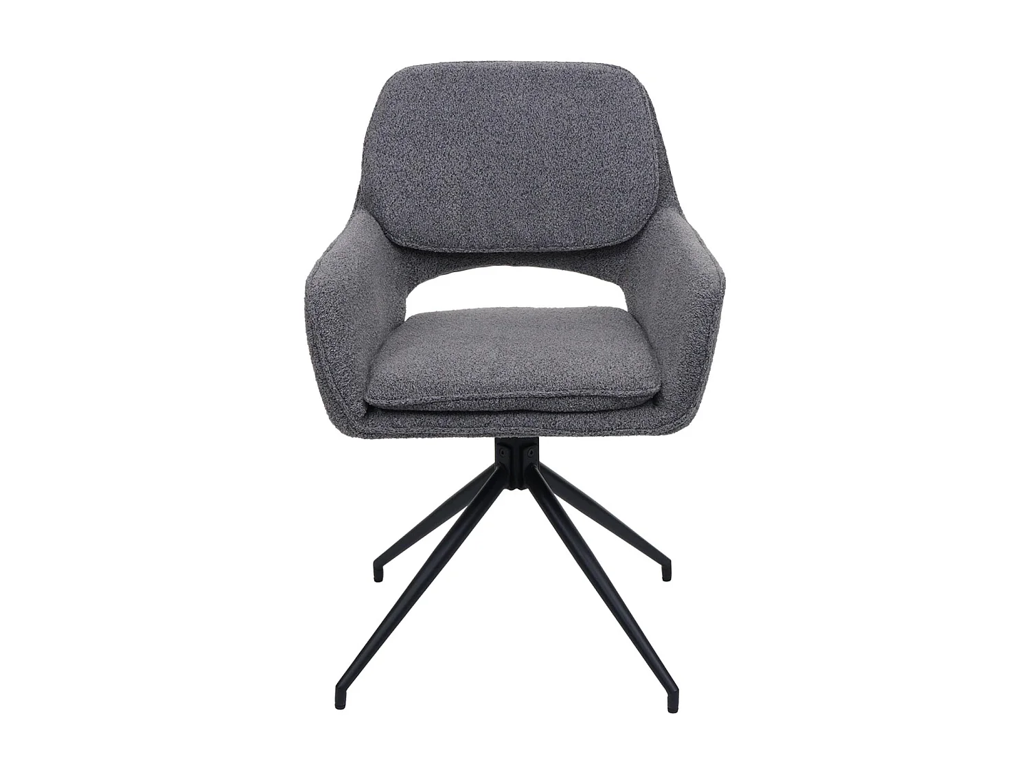 Silla de comedor MCW-N74 (set de 2),  gris