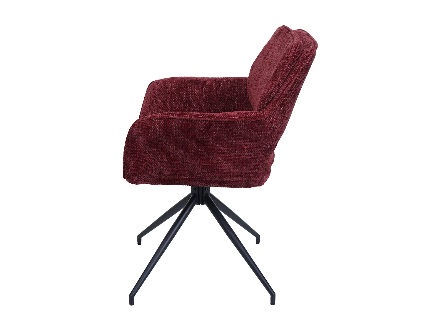 Chaise de salle à manger MCW-N74 (lot de 2),  bordeaux