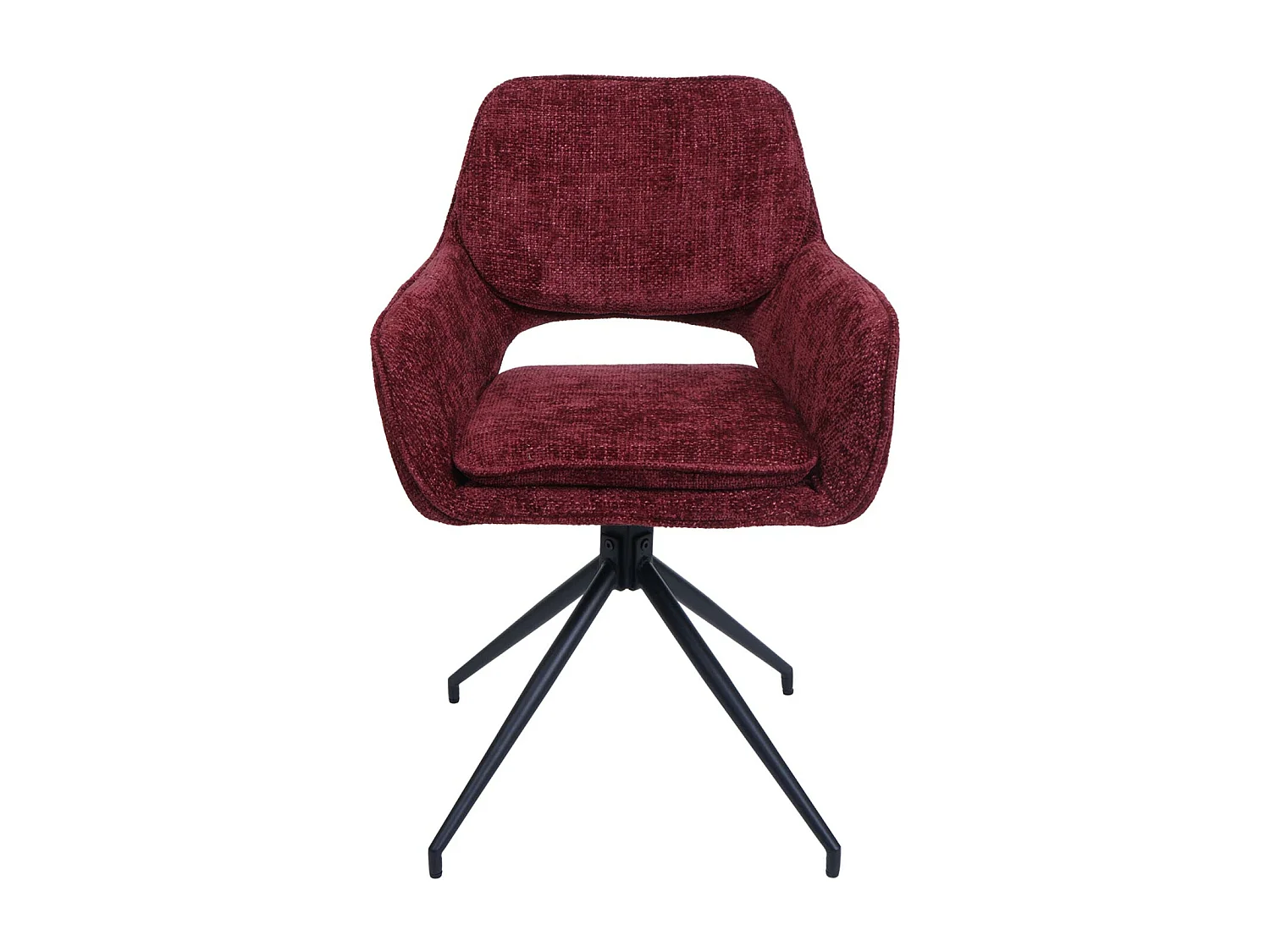 Chaise de salle à manger MCW-N74 (lot de 2),  bordeaux