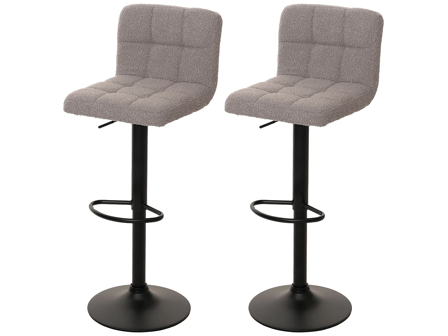 Barkruk MCW-G87 (set van 2),  grijs