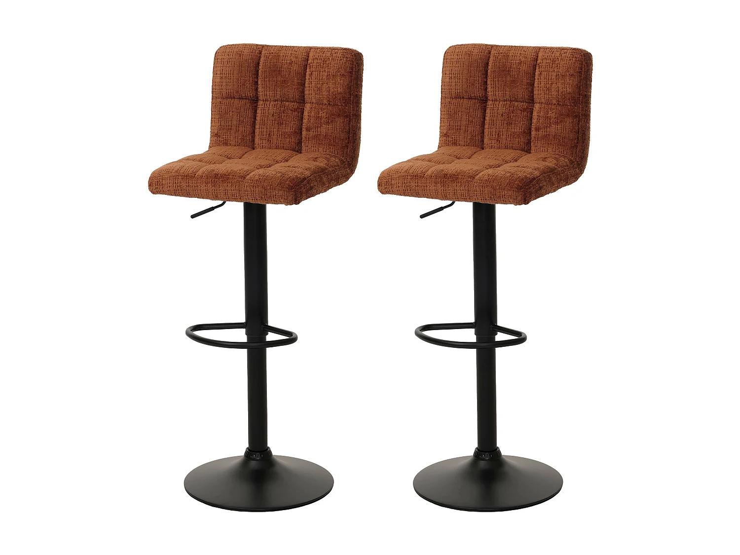 Taburete de bar MCW-G87 (juego de 2),  terracota