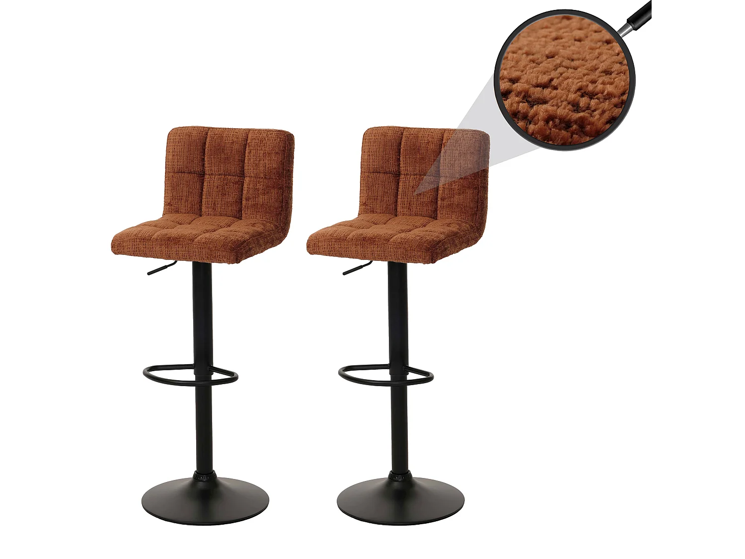 Barkruk MCW-G87 (set van 2),  terracotta